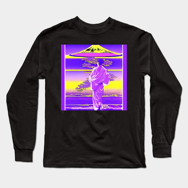 Facing the old Japanese world. Long Sleeve T-Shirt by Zenmatics